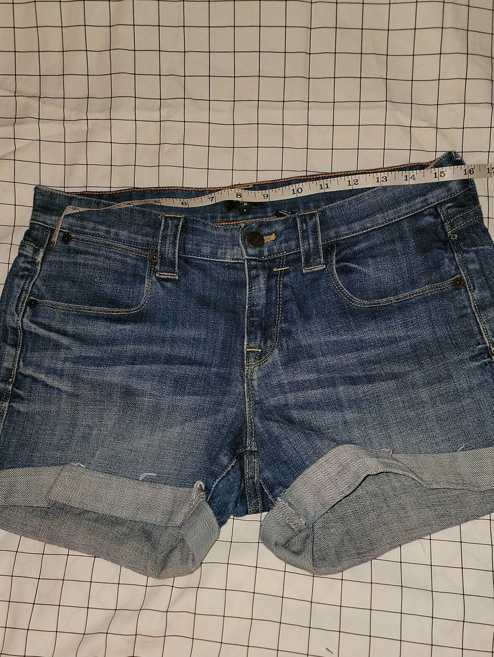 J. Crew Indigo Rolled-Cuff Denim Shorts